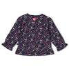 Feetje Longsleeve AOP - Midnight Flowers - Bubbles & Bo