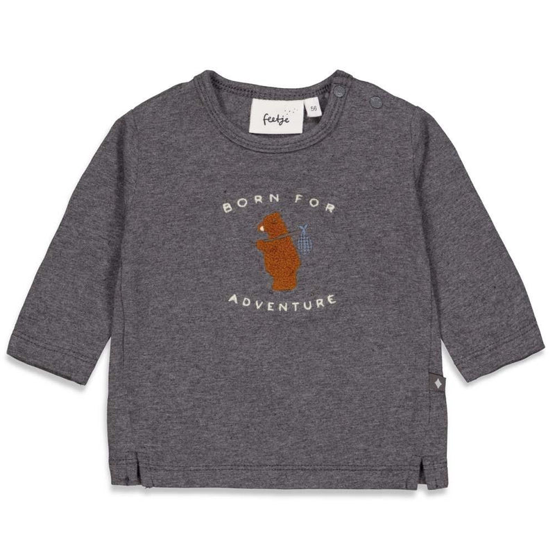 Feetje Longsleeve Adventure - Griddly Bear - Bubbles & Bo