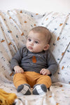 Feetje Longsleeve Adventure - Griddly Bear - Bubbles & Bo