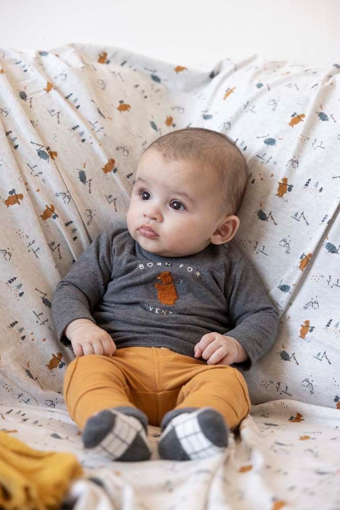 Feetje Longsleeve Adventure Griddly Bear