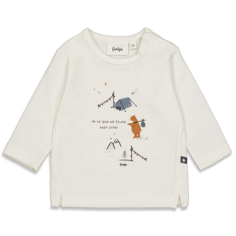 Feetje Longsleeve So Glad - Griddly Bear - Bubbles & Bo