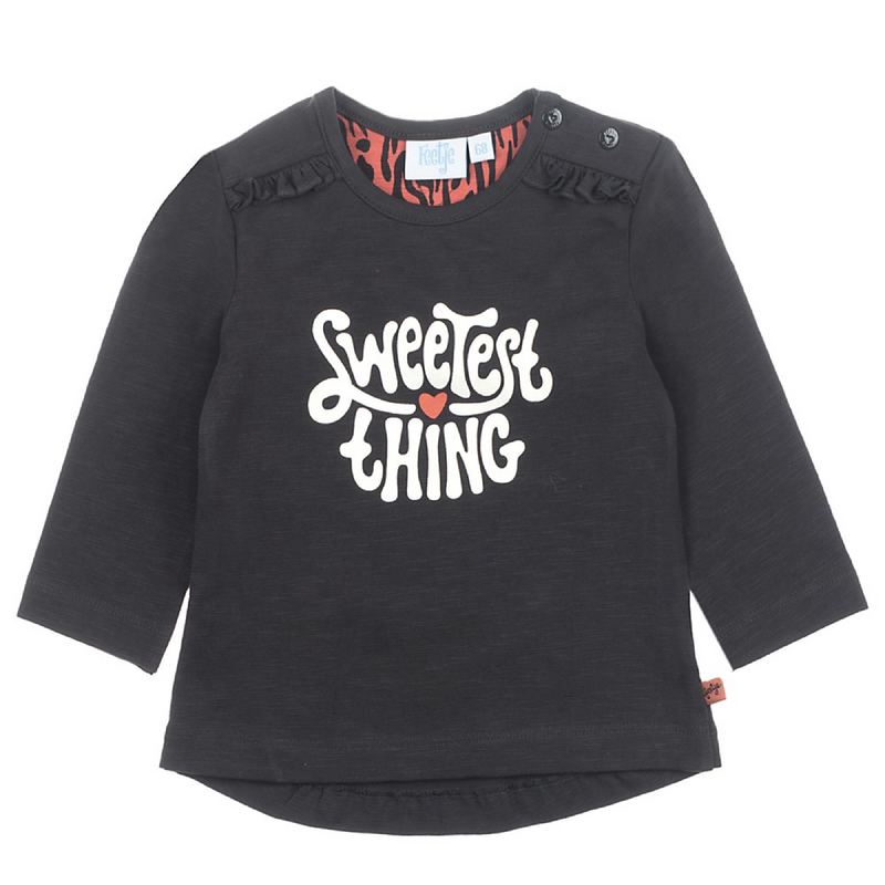 Feetje Longsleeve Sweetest - Zebra - Bubbles & Bo