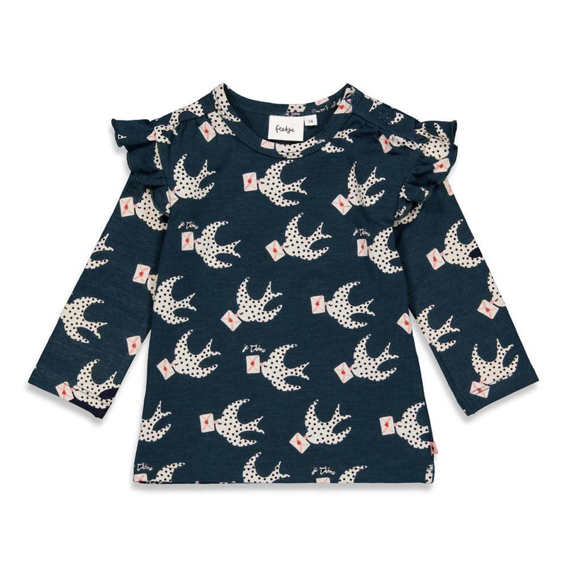 Feetje Longsleeve ruches - Club Amour - Bubbles & Bo
