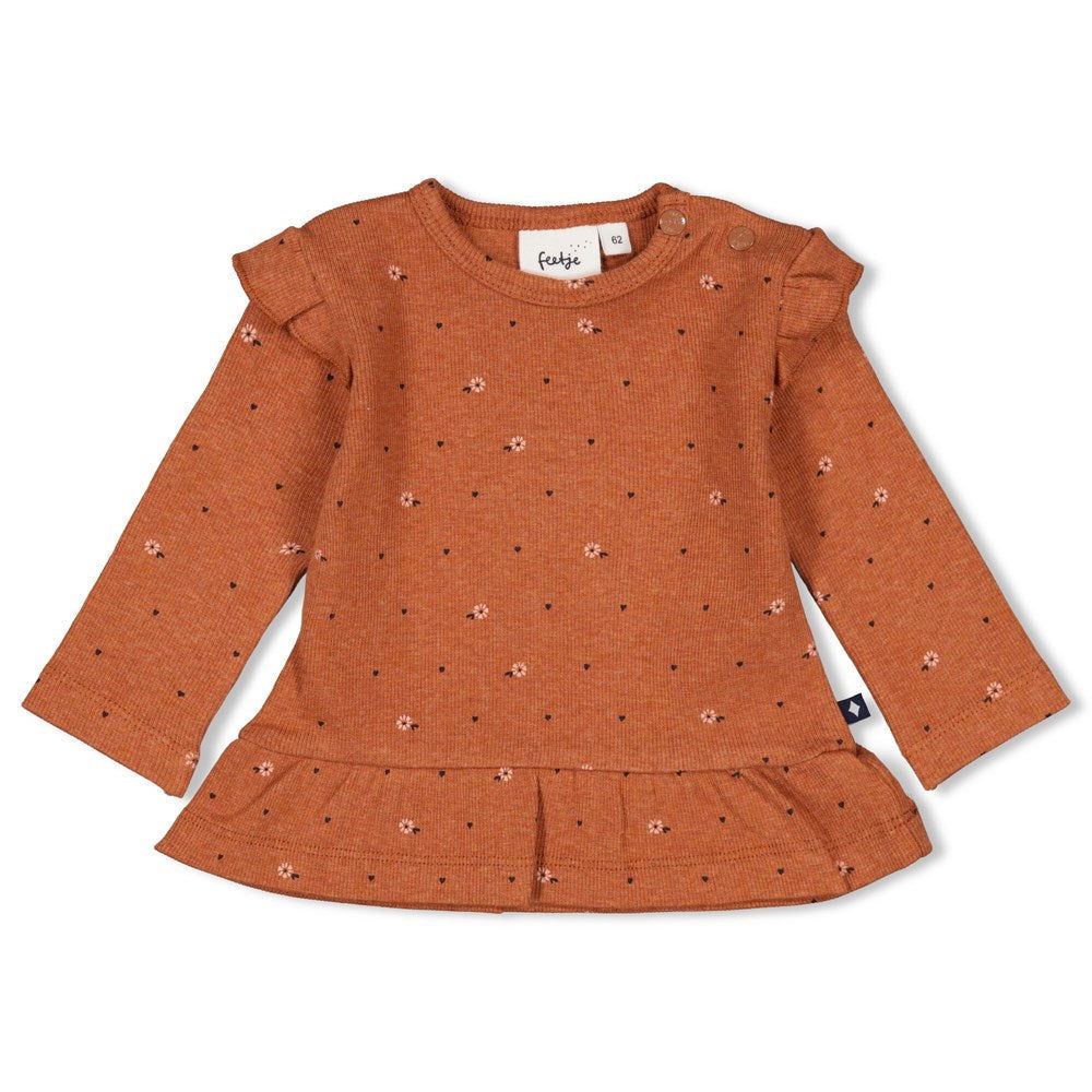 Feetje Longsleeve ruches - Let Love Grow