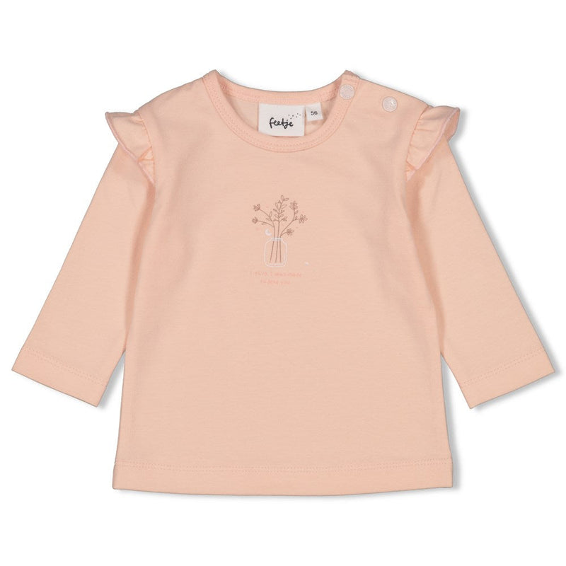 Feetje Longsleeve ruches - Moonlight Flowers - Bubbles & Bo