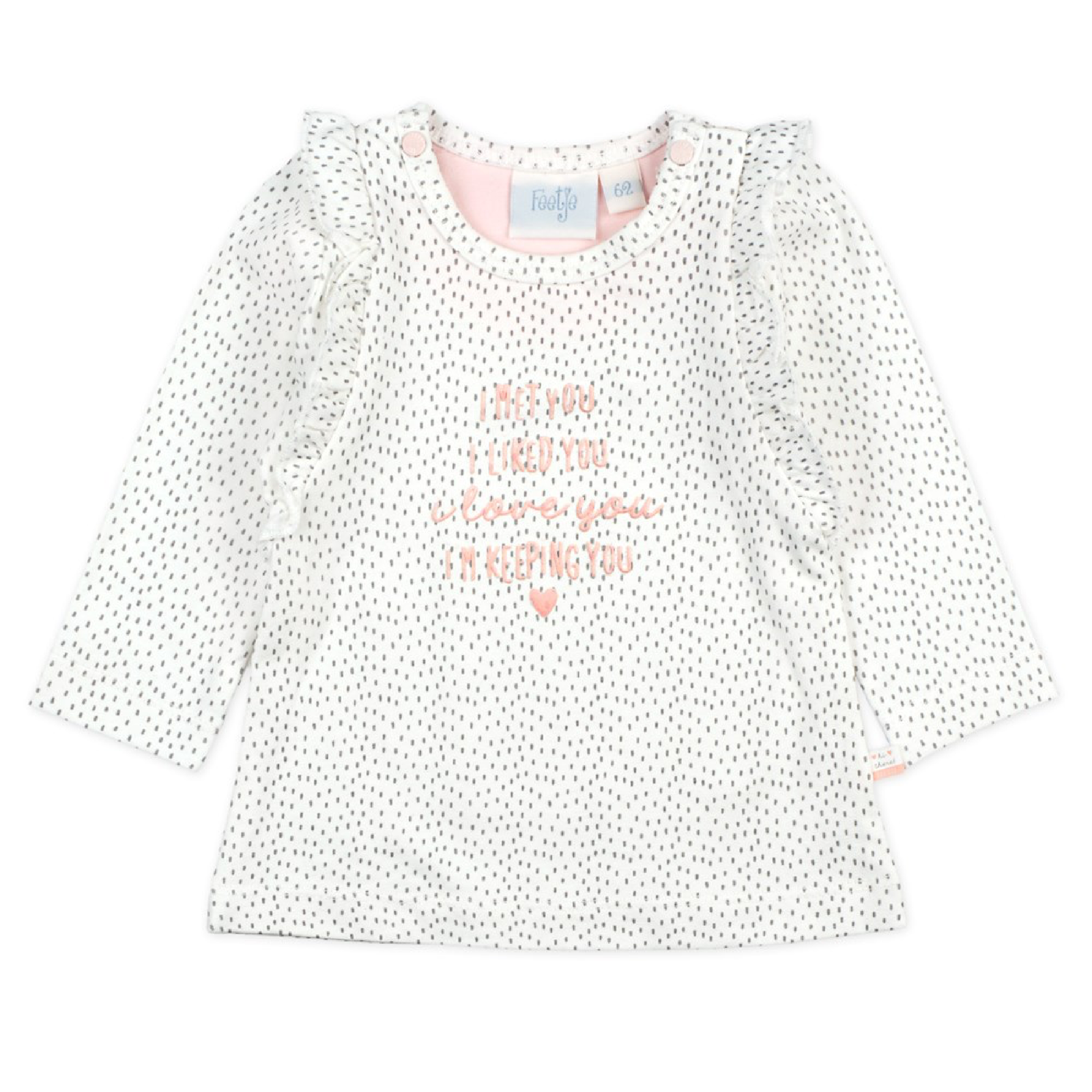 Feetje Longsleeve ruches - We Are Family Girls