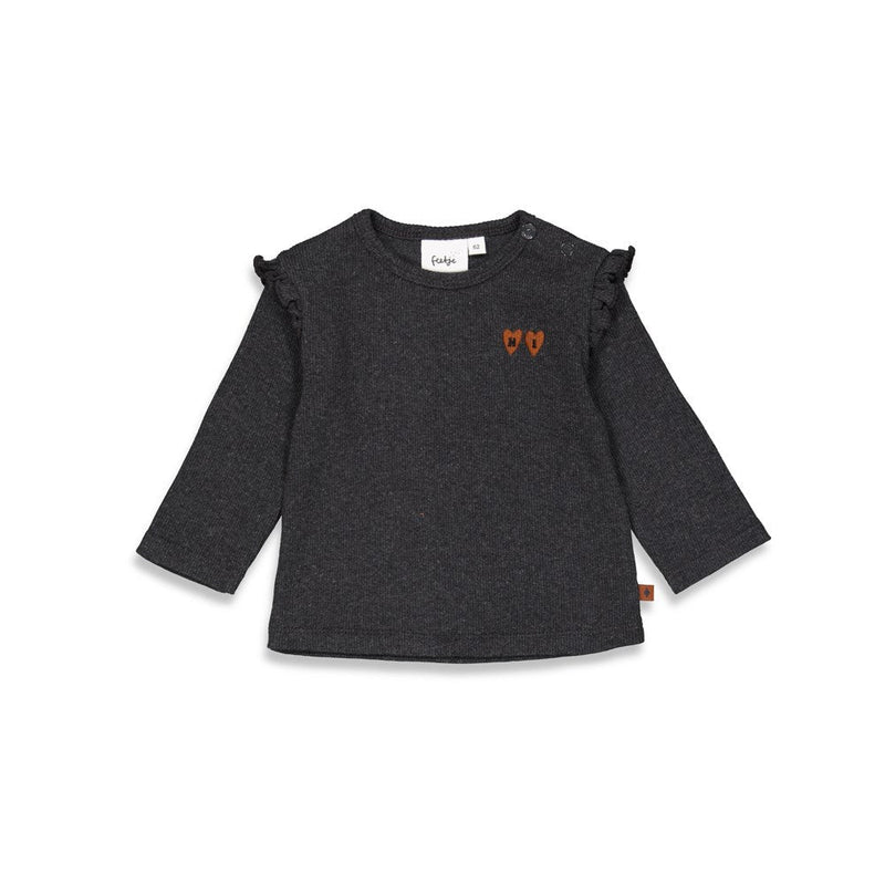 Feetje Longsleeve ruches - Wild - Bubbles & Bo