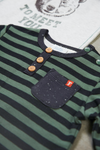 Feetje Longsleeve streep - Bear Hugs - Bubbles & Bo