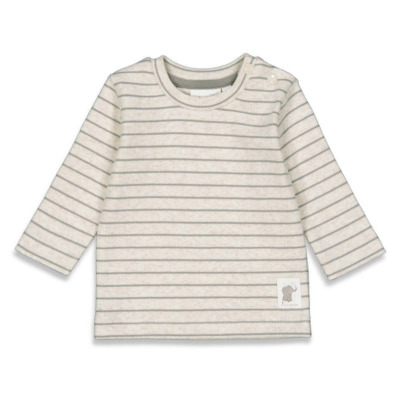 Feetje Longsleeve streep - Elephant - Bubbles & Bo