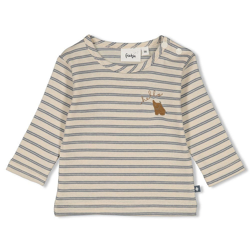 Feetje Longsleeve streep - Forever Bestie - Bubbles & Bo