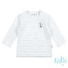Feetje Longsleeve streep - Giraffe - Bubbles & Bo