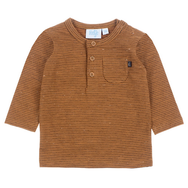 Feetje Longsleeve streep - Hi There - Bubbles & Bo