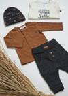 Feetje Longsleeve streep - Hi There - Bubbles & Bo