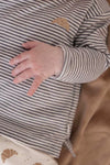 Feetje Longsleeve streep - Little Croissant - Bubbles & Bo