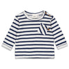 Feetje Longsleeve streep - No Waves, No Fun - Bubbles & Bo