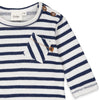 Feetje Longsleeve streep - No Waves, No Fun - Bubbles & Bo