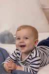Feetje Longsleeve streep - No Waves, No Fun - Bubbles & Bo