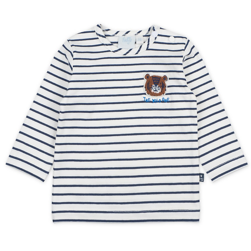 Feetje Longsleeve streep - Smile & Roar - Bubbles & Bo