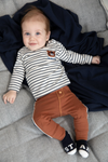 Feetje Longsleeve streep - Smile & Roar - Bubbles & Bo
