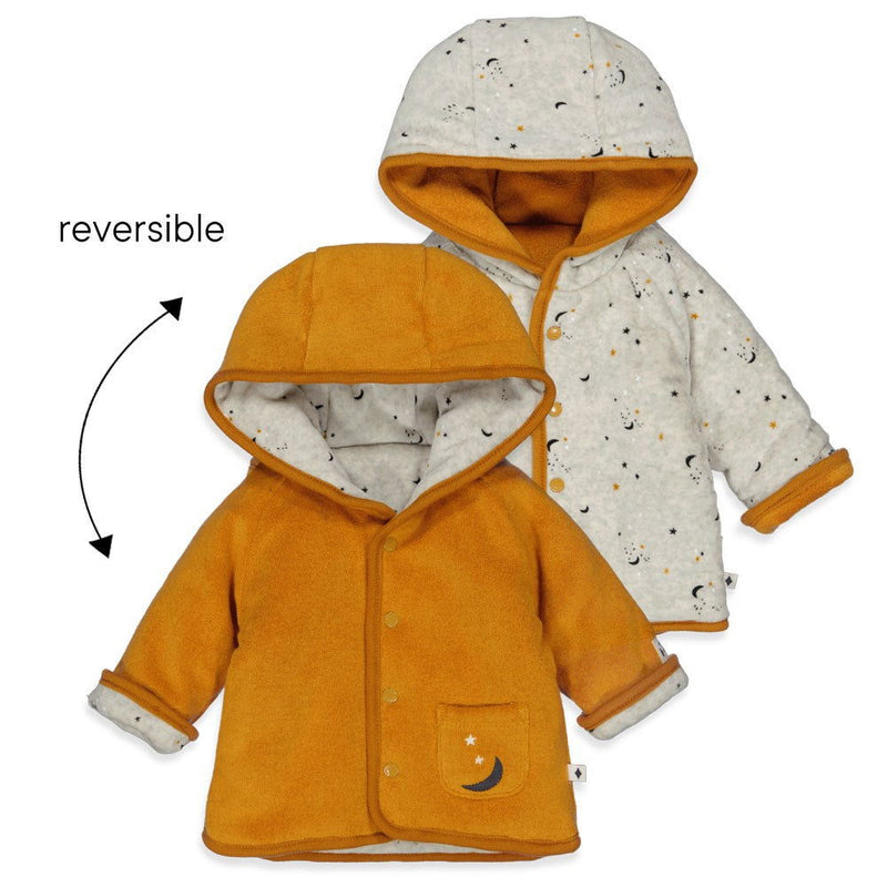 Feetje Omkeerbaar jasje met capuchon - Moon Child - Bubbles & Bo