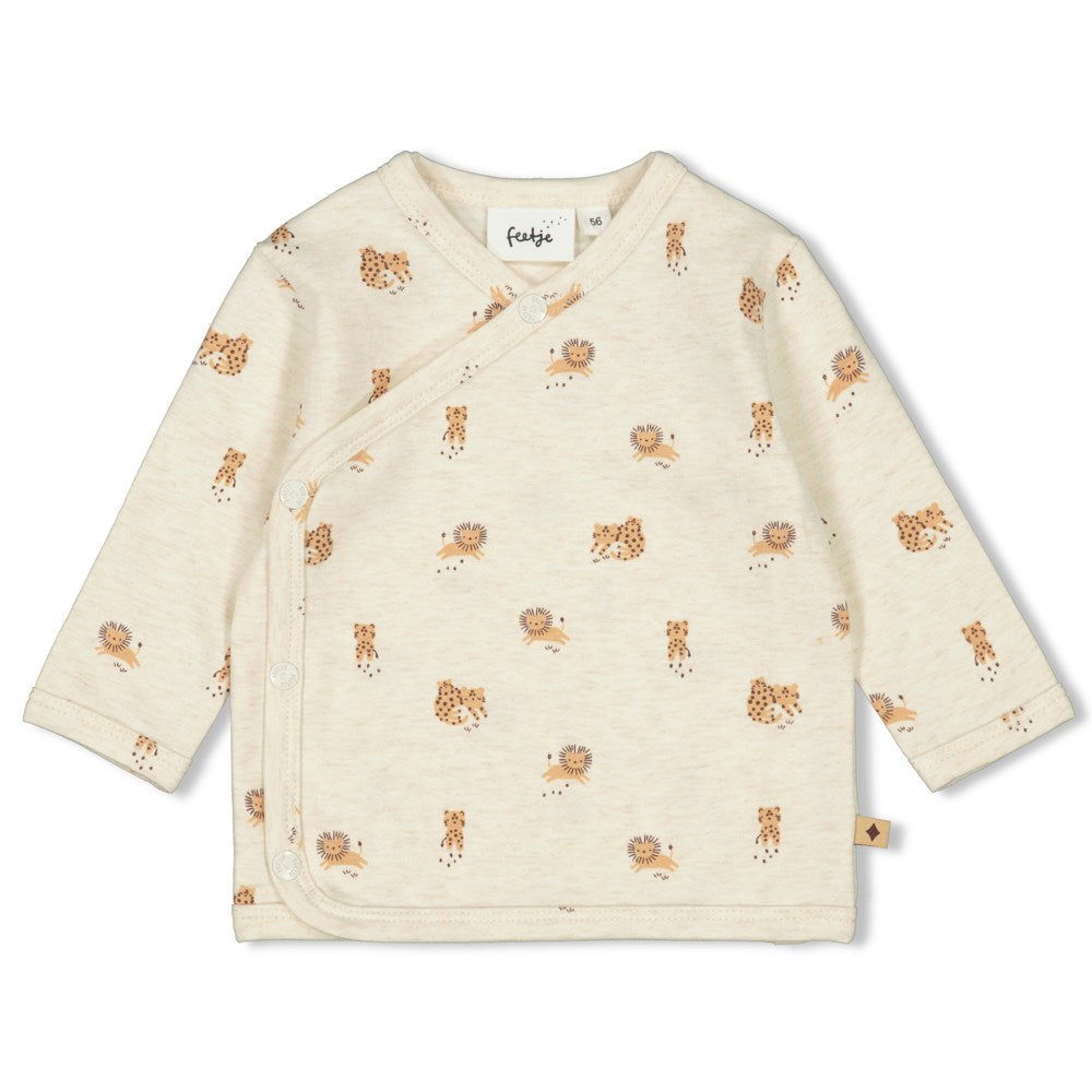 Feetje Overslagshirt AOP - Tiny Roar