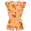Feetje Playsuit - Papaya Punch - Bubbles & Bo