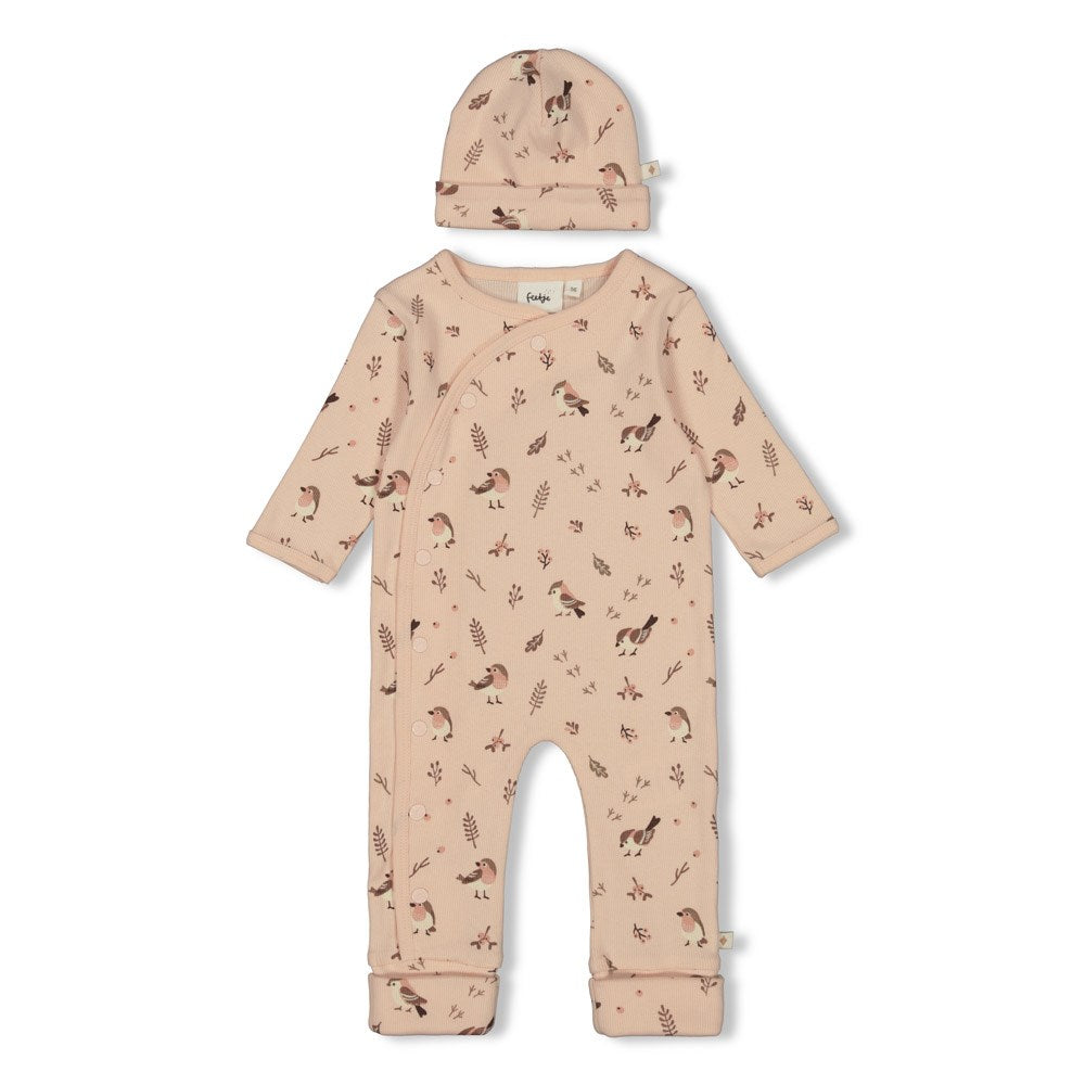 Feetje Premium Giftset + Muts - roze - Bubbles & Bo