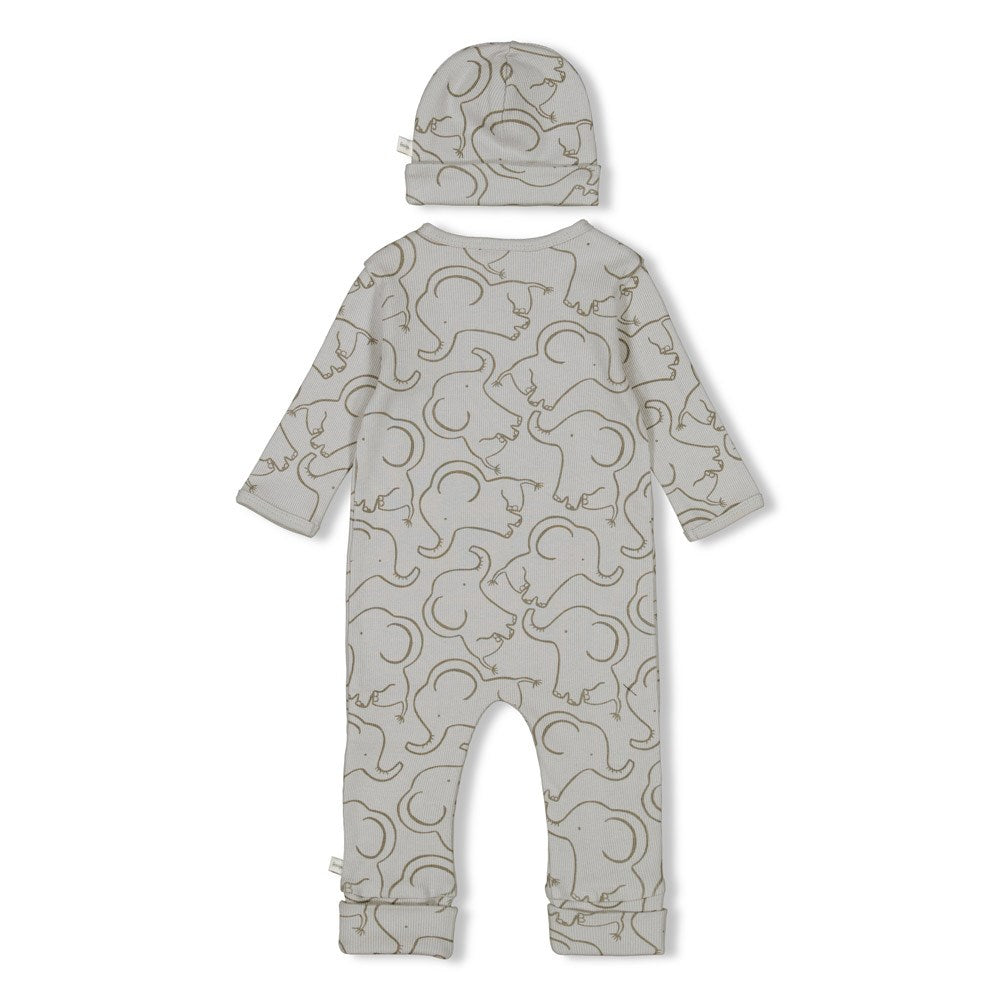 Feetje Premium Giftset Pak + Muts - grijs - Bubbles & Bo