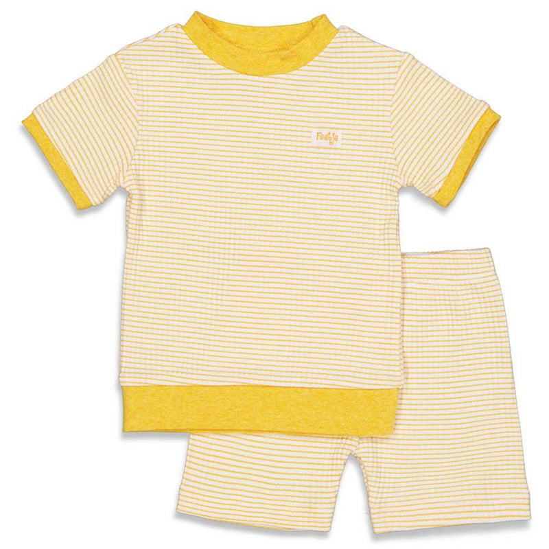 Feetje Pyjama kort wafel - Bubbles & Bo