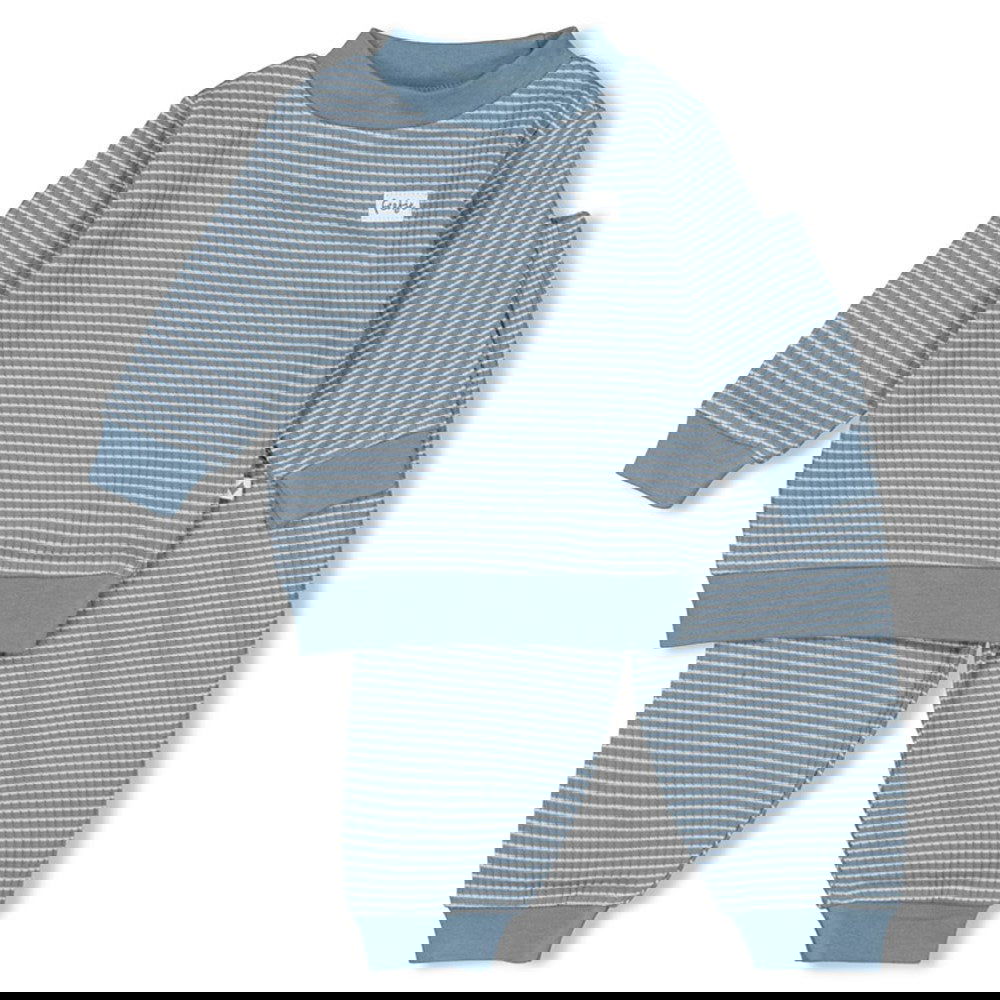 Feetje Pyjama wafel - IJsblauw