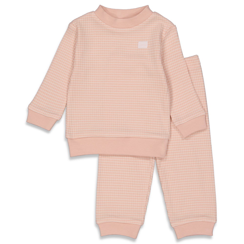 Feetje Pyjama wafel - Summer Special Roze teens