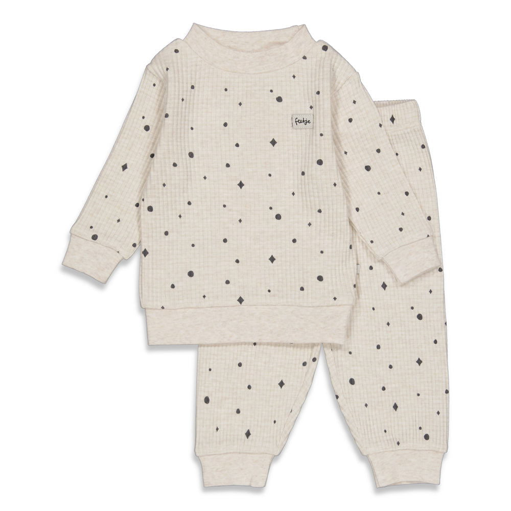 Feetje Pyjama wafel AOP - Family Edition