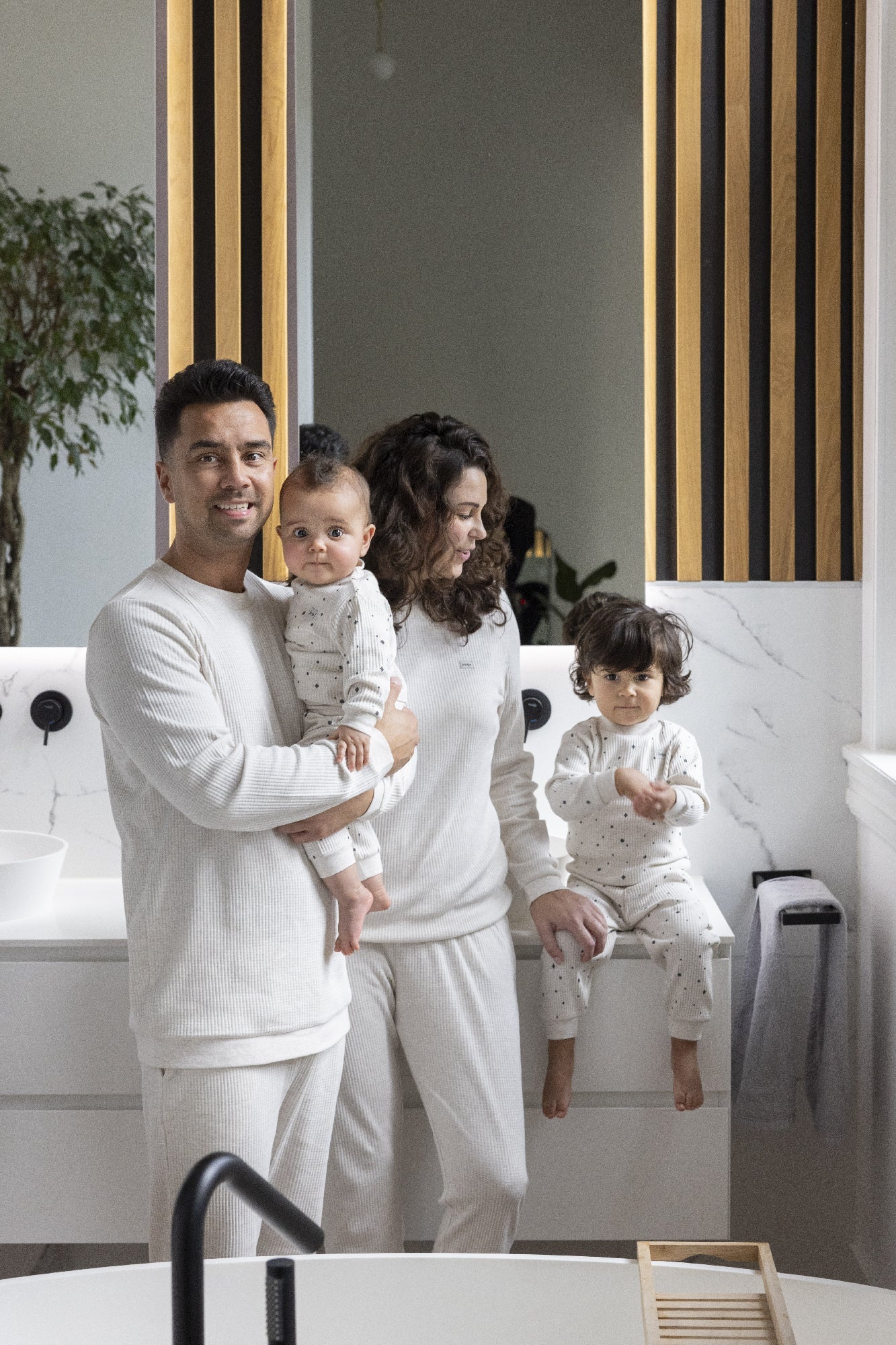 Feetje Pyjama wafel AOP - Family Edition - Bubbles & Bo