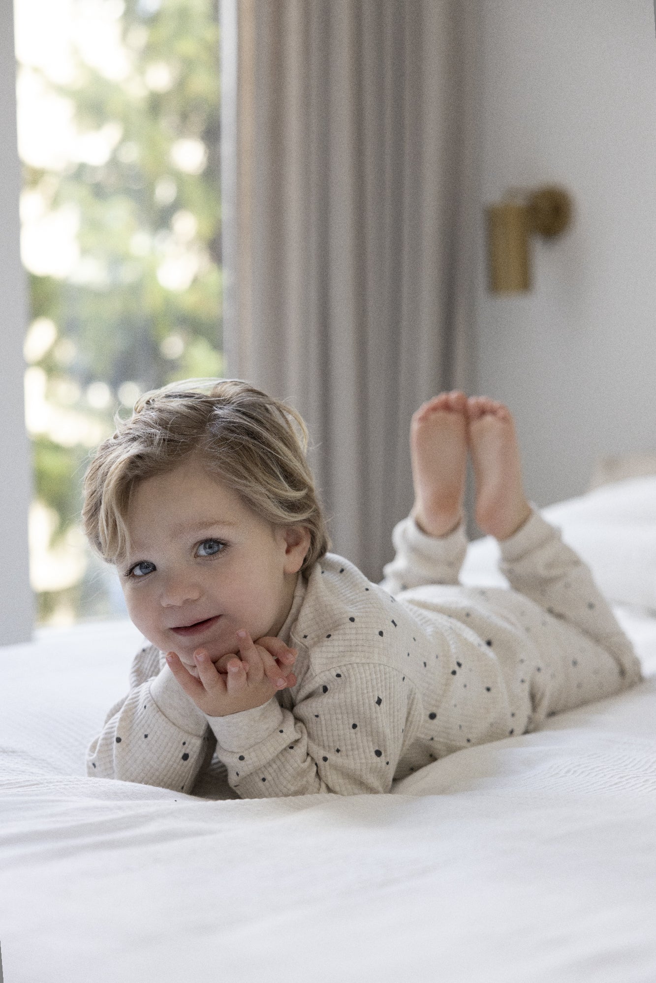 Feetje Pyjama wafel AOP - Family Edition - Bubbles & Bo