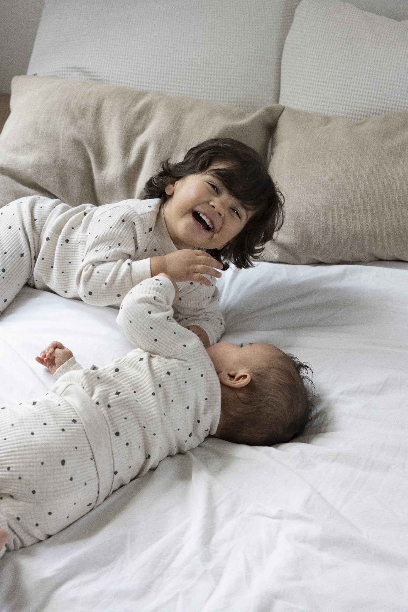 Feetje Pyjama wafel AOP - Family Edition - Bubbles & Bo