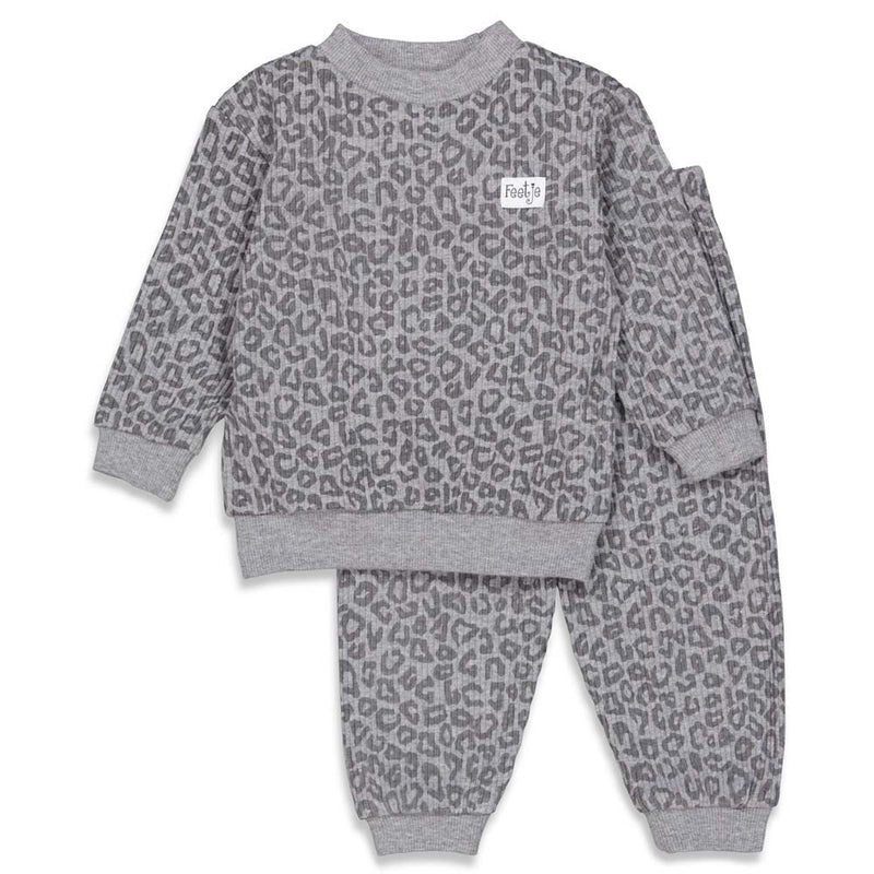 Feetje Pyjama wafel Antraciet Fashion Edition - Bubbles & Bo