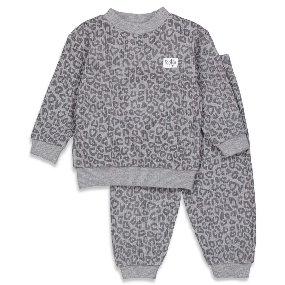 Feetje Pyjama wafel Antraciet Fashion Edition