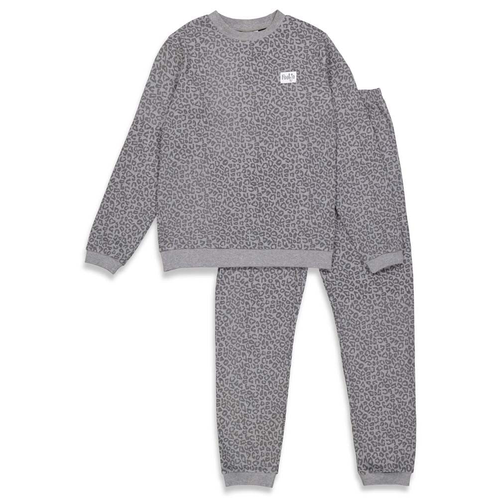 Feetje Pyjama wafel Antraciet melange Fashion Edition