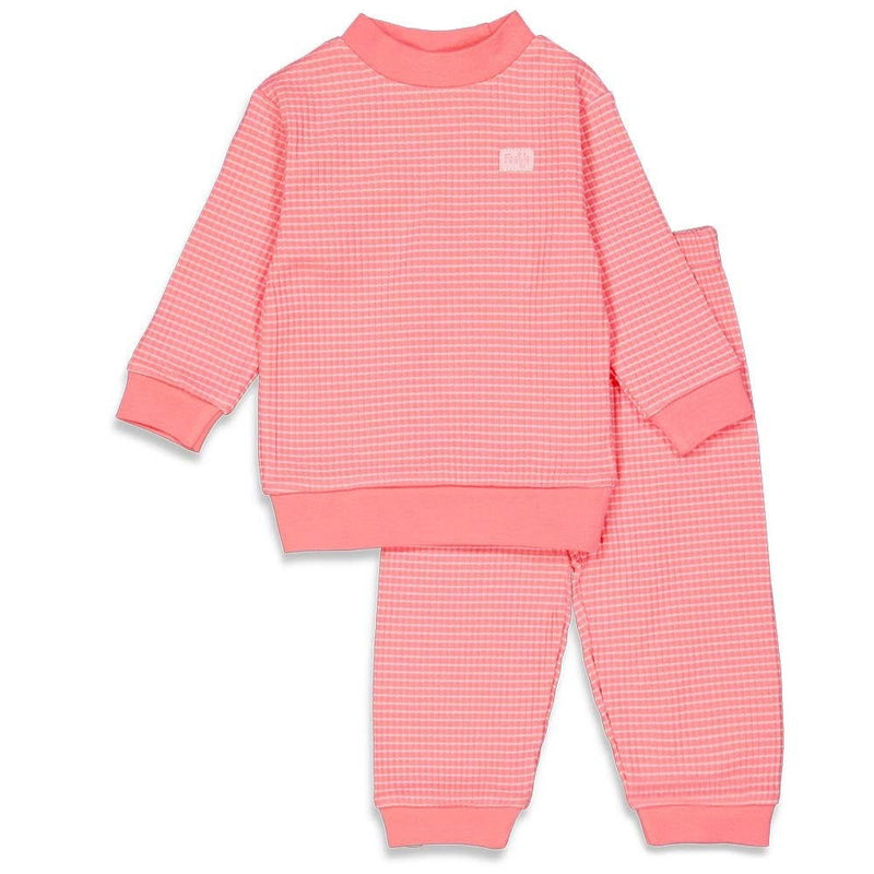Feetje Pyjama wafel Roze Summer Special Kids - Bubbles & Bo