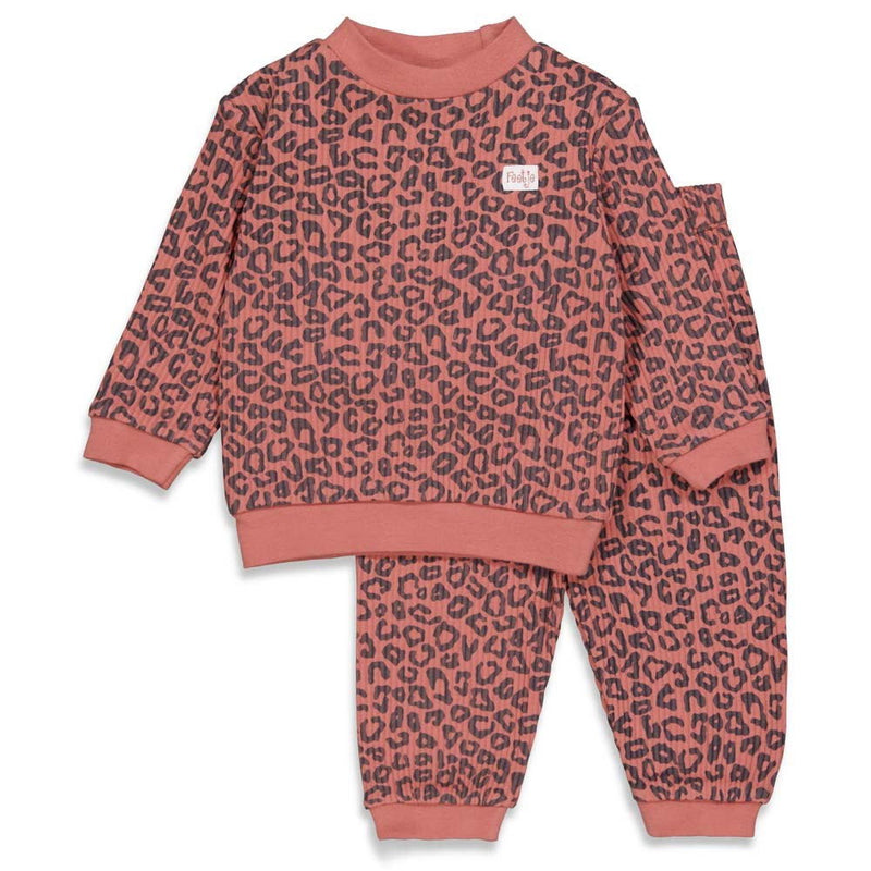 Feetje Pyjama wafel Terra Pink Fashion Edition - Bubbles & Bo