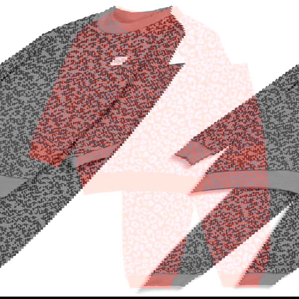 Feetje Pyjama wafel Terra Pink Fashion Edition - Bubbles & Bo