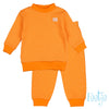 Feetje Pyjama wafel oranje - Bubbles & Bo