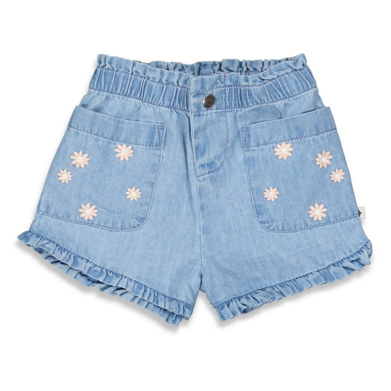 Feetje Short - Summer Denim - Bubbles & Bo