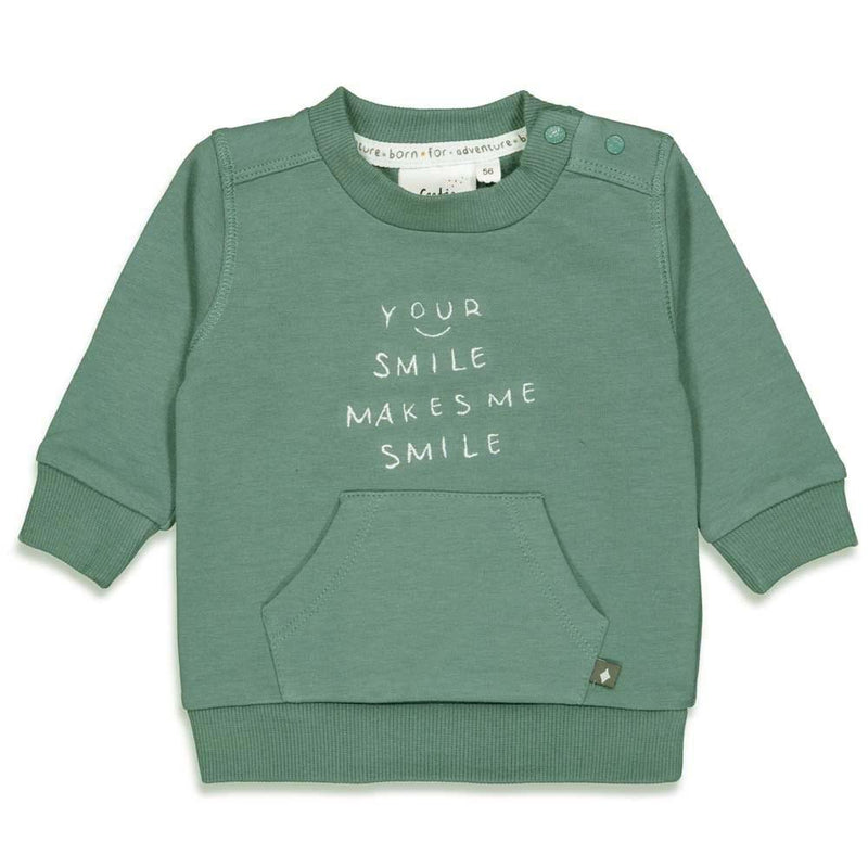 Feetje Sweater - Griddly Bear - Bubbles & Bo
