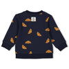 Feetje Sweater AOP - Club Croissant - Bubbles & Bo