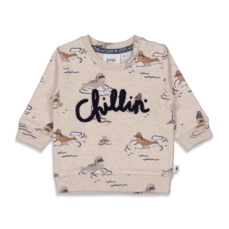 Feetje Sweater AOP - Cool As Ever - Bubbles & Bo