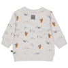 Feetje Sweater AOP - Griddly Bear - Bubbles & Bo