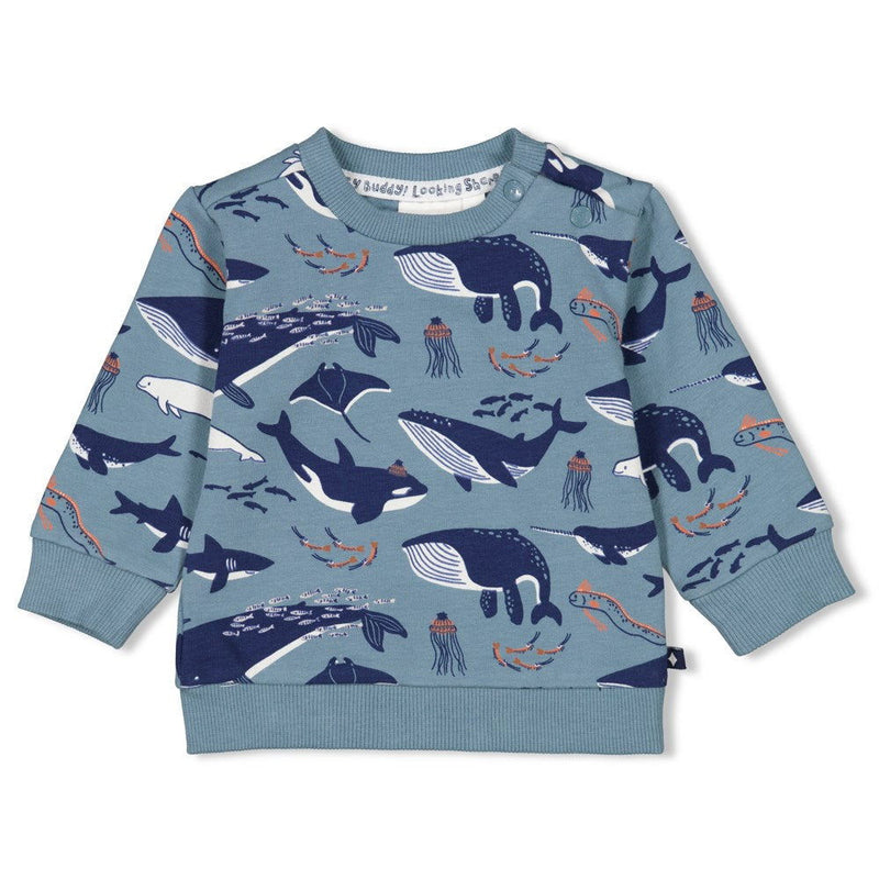 Feetje Sweater AOP - Looking Sharp - Bubbles & Bo
