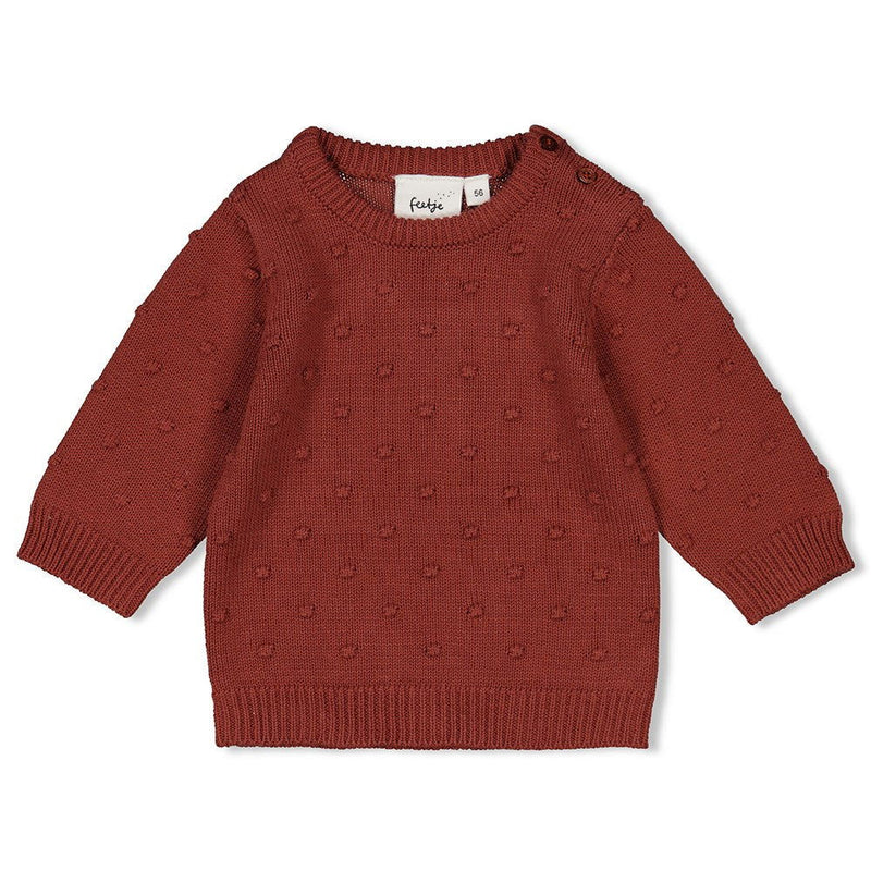 Feetje Sweater gebreid - Grow Your Own Way - Bubbles & Bo