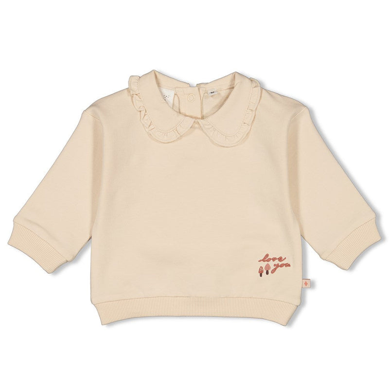 Feetje Sweater ruches - Grow Your Own Way - Bubbles & Bo